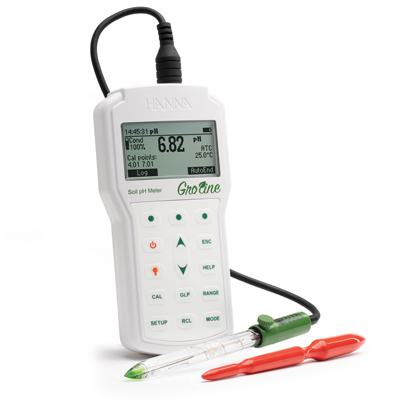 HI98168 便携式土壤 pH 温度计