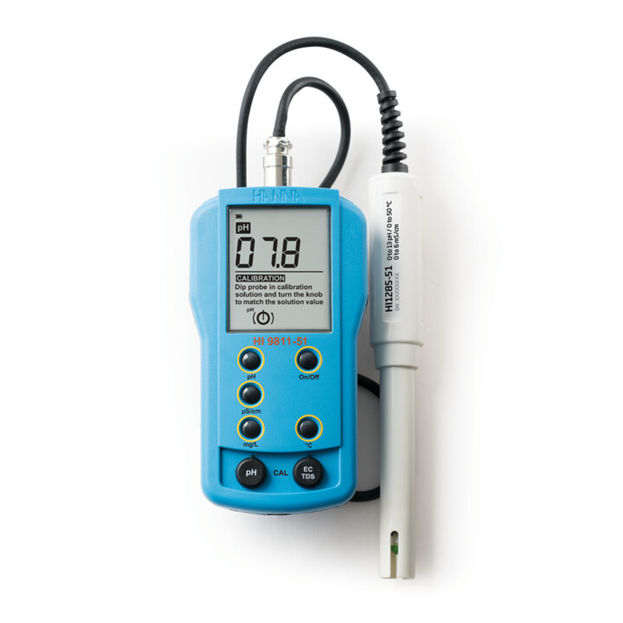 HI9811-51 便携式 pH/EC/TDS/温度测定仪