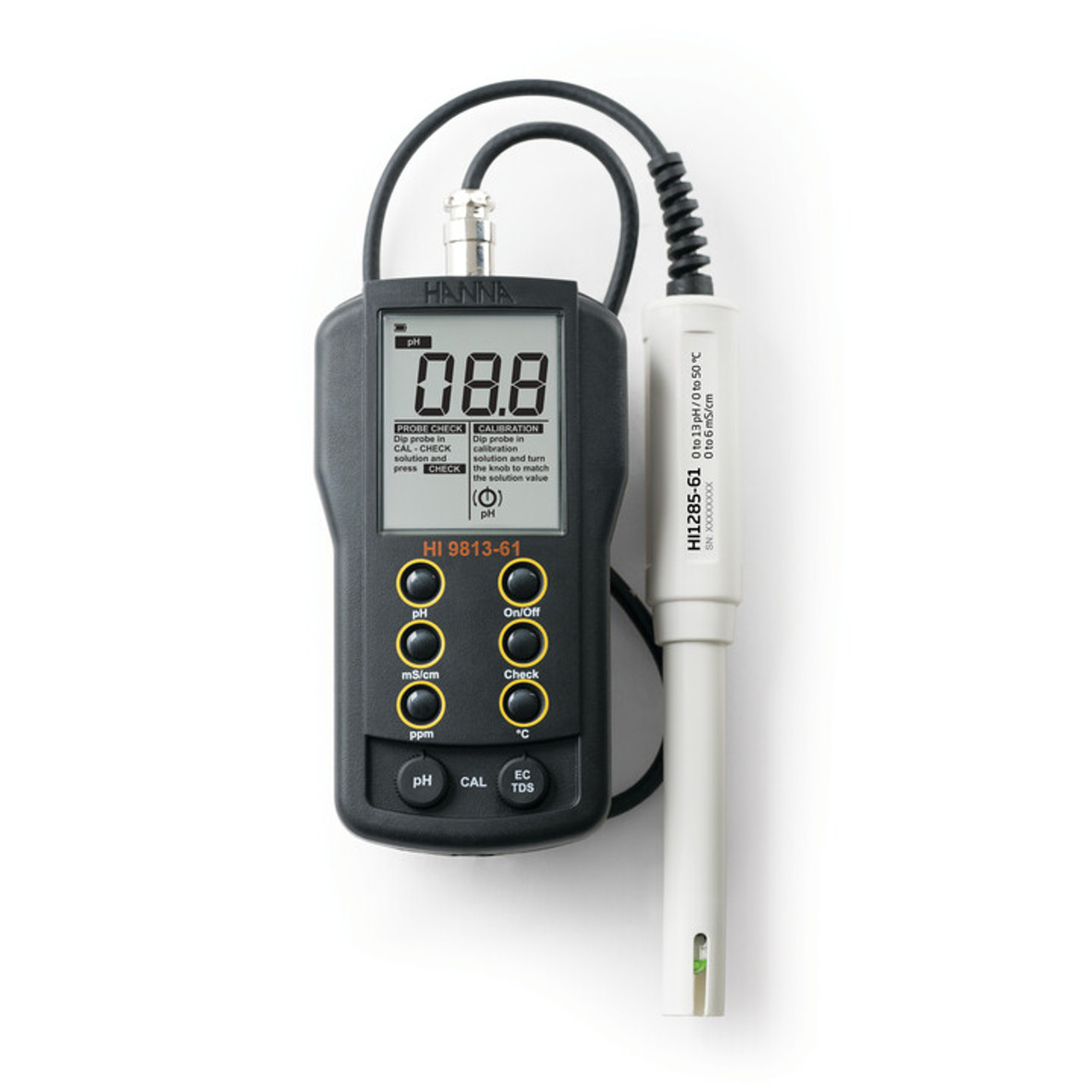 HI9813-61 便携式 pH/EC/TDS/温度测定仪